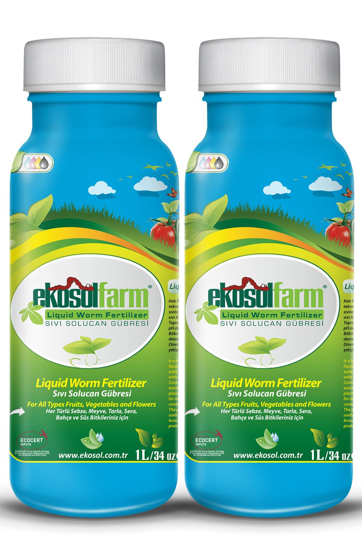EkosolFarm Sıvı Solucan Gübresi 1 Litre