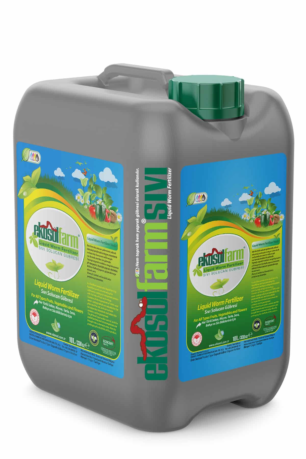 EkosolFarm Sıvı Solucan Gübresi 10 Litre
